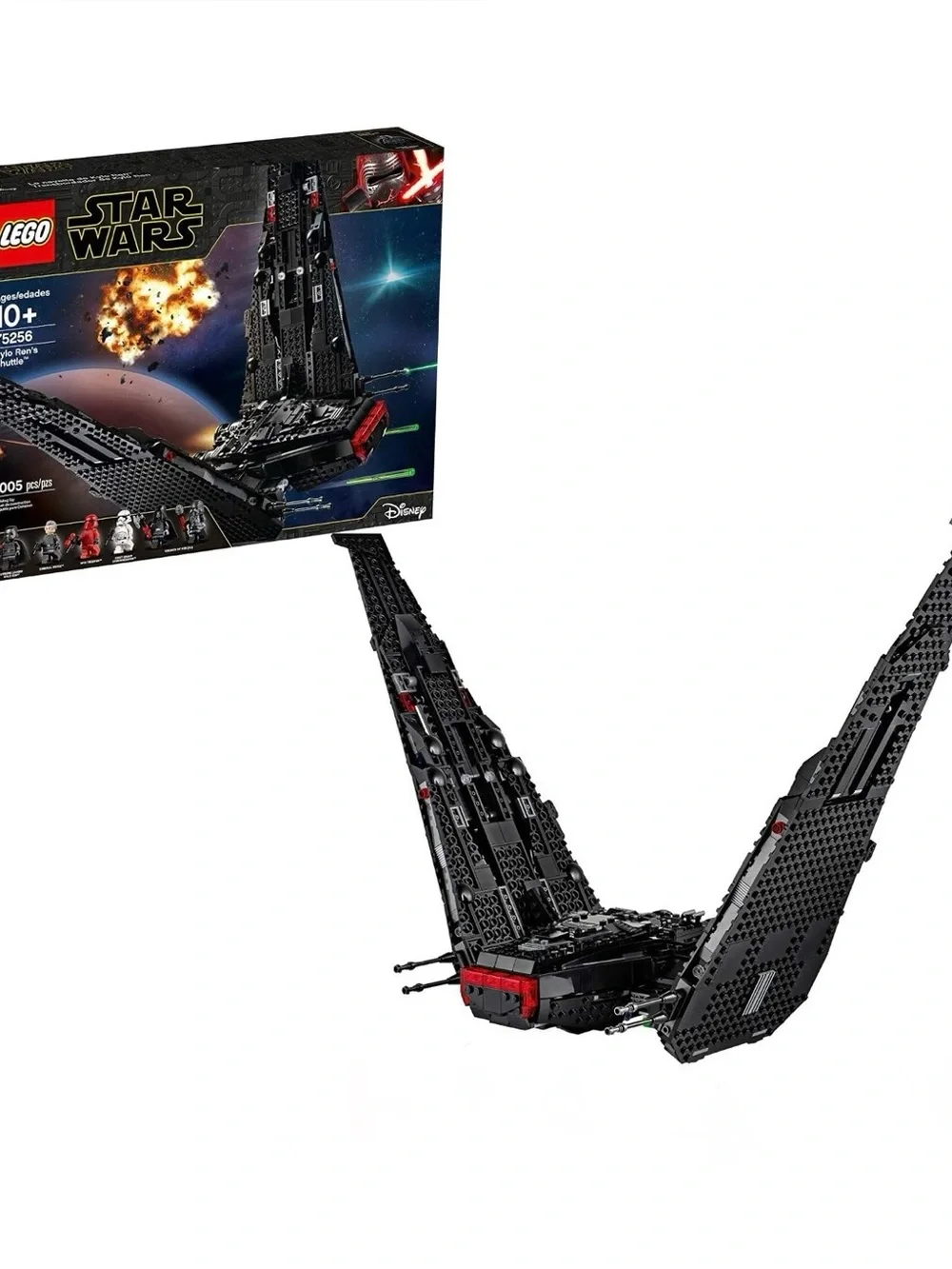 LEGO Star Wars Red Kylo Ren's Shuttle (Set Only) (No Box) (No Mini figures)